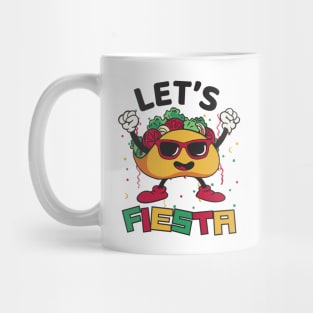 Let's Fiesta Cartoon Taco Mug